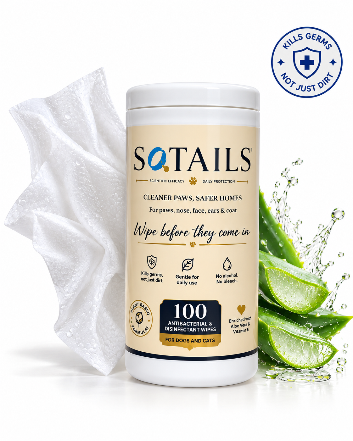 SOTAILS Pet Wipes