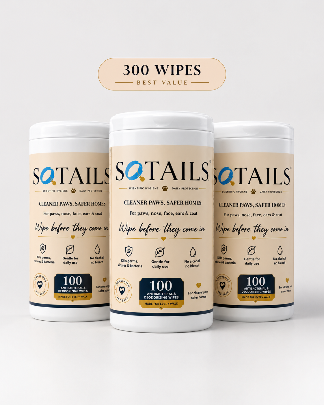 SOTAILS Pet Wipes