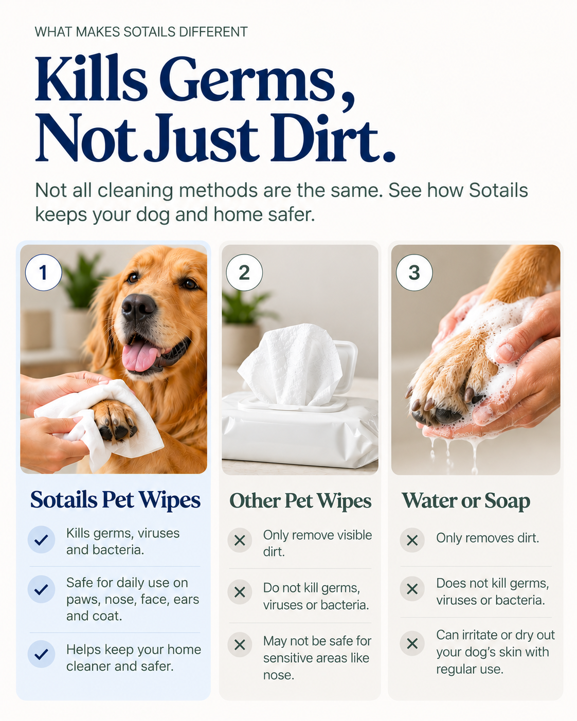 SOTAILS Pet Wipes